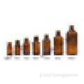 Amber essential oil glass bottle with 18mm neck finish